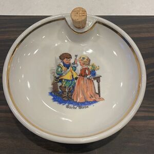 Barbe Bleue Porridge bowl vintage excellent condition. Hot water reservoir. Fun